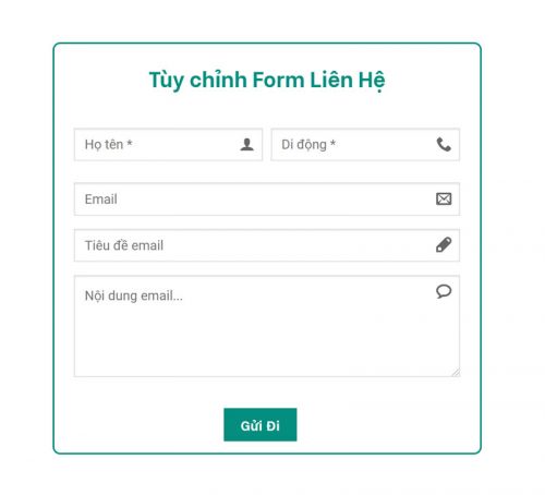 Lam dep contact form 7 - Chia cot cho Contact form 7